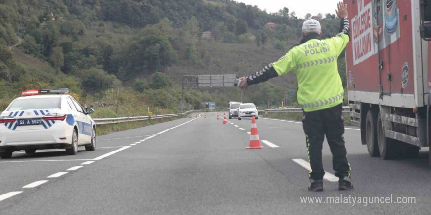 Ordu’da bir haftada yaklaşık 17 bin araç ve sürücüsü denetlendi