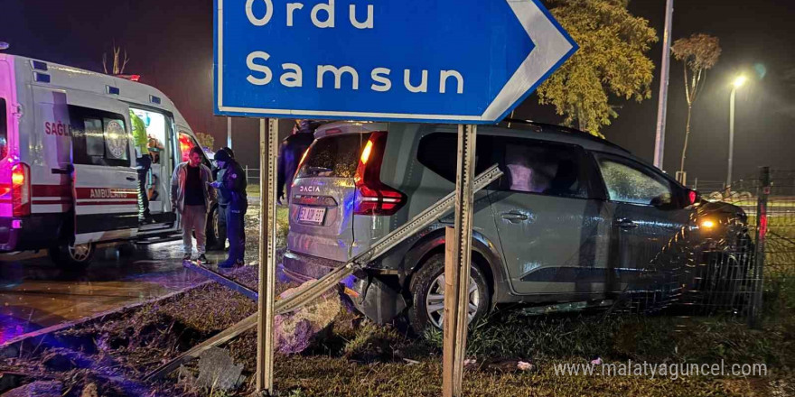 Ordu’da iki otomobil çarpıştı: 5 yaralı