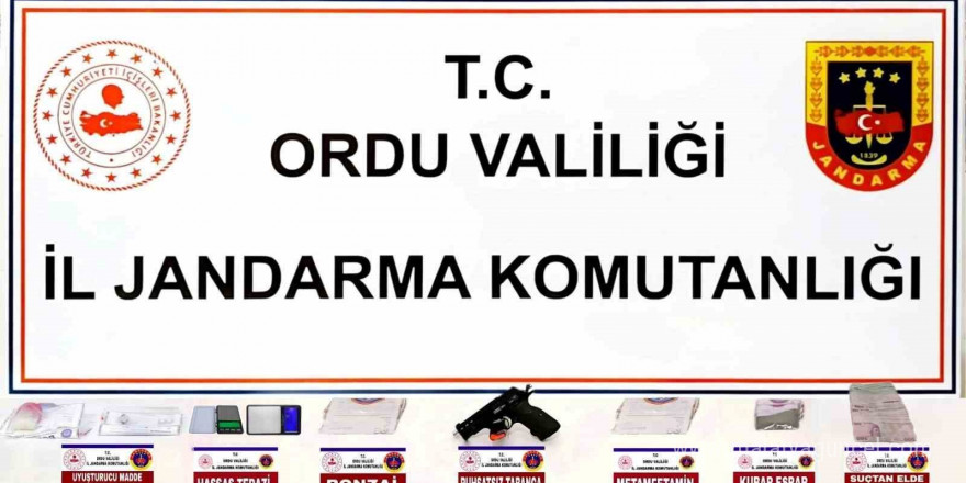 Ordu’da jandarmadan uyuşturucu operasyonu: 7 tutuklama