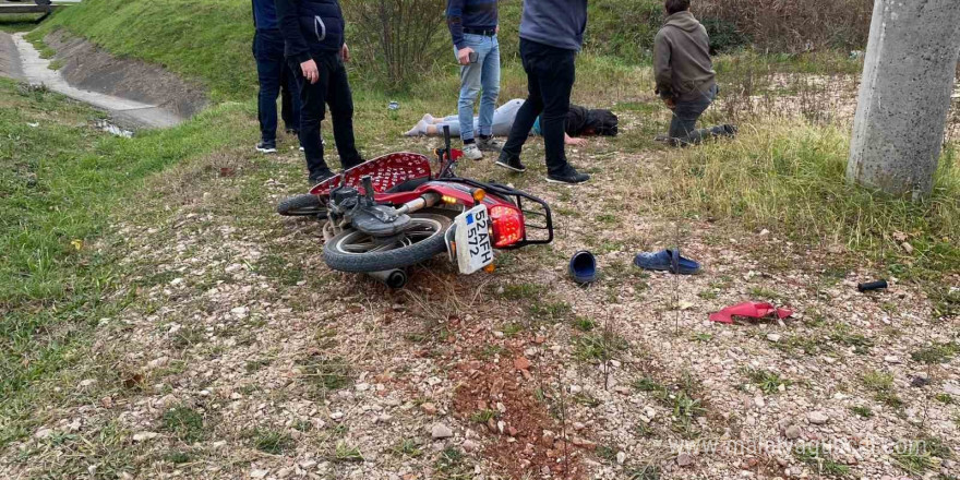 Ordu’da motosiklet kazası: 1 yaralı