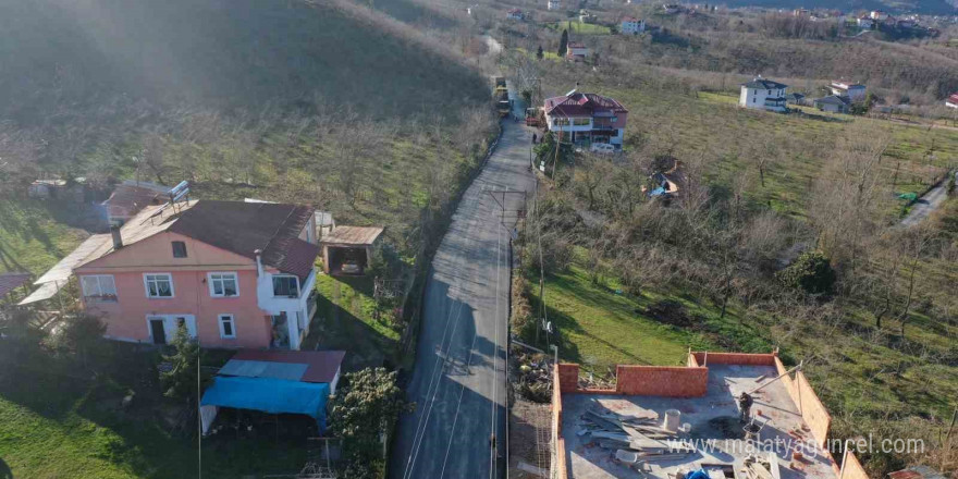 Ordu’da sıcak asfalt çalışmaları devam ediyor