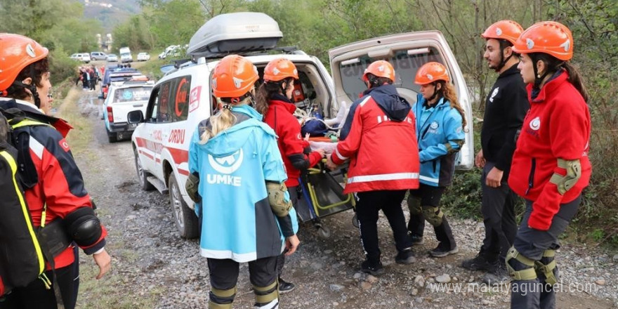 Ordu’da UMKE ekiplerinden afet tatbikatı