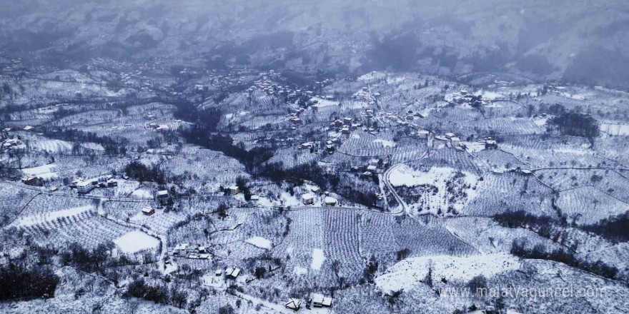 Ordu’dan kar manzaraları