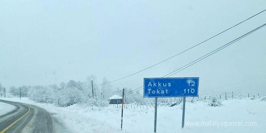 Ordu’nun yüksek kesimlerinde kar yağışı