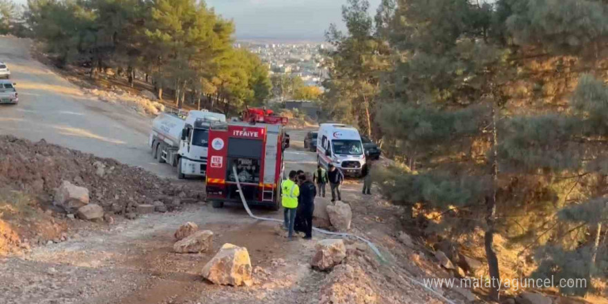 Ormanlık alanda çıkan yangın korkuttu