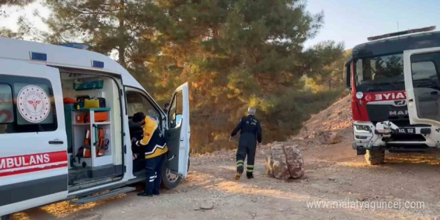 Ormanlık alanda çıkan yangın korkuttu