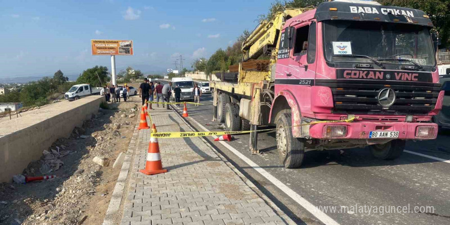 Osmaniye’de vincin çarptığı işçi hayatını kaybetti