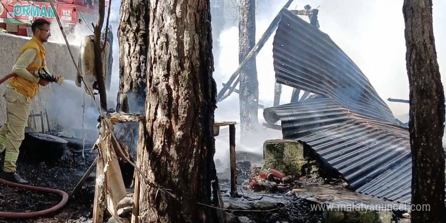 Osmaniye’de yayla evinde çıkan yangın paniğe neden oldu