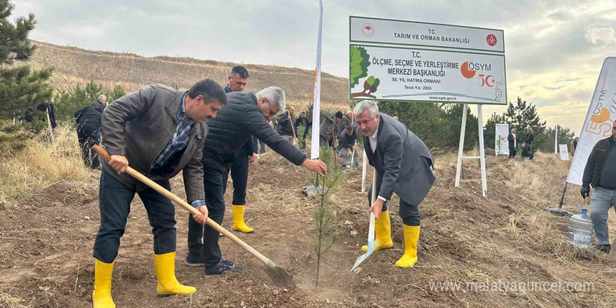 ÖSYM’nin 50’nci yılında, bin 500 fidan toprakla buluştu