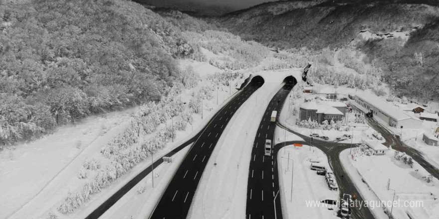 Otoyolun Bolu geçişinde kar temizlemesi yapılacak