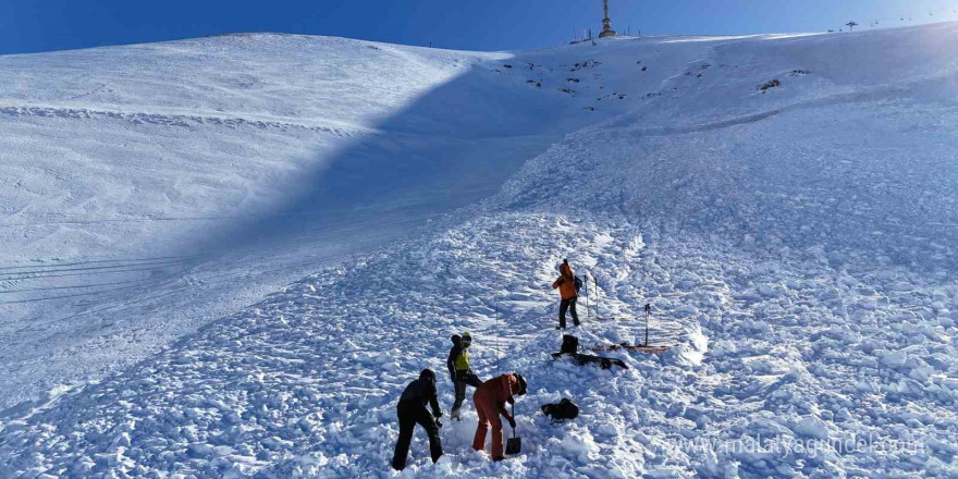 Palandöken Kayak Merkezi’nde çığ rasat analiz ve kurtarma eğitimi