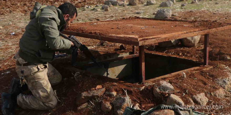 PKK/YPG’nin Tel Rıfat’taki fare deliğinin ucundan kaçış asansörü çıktı