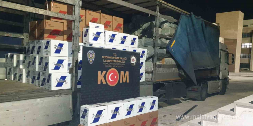 Polis sahte bandollü 2 milyon adet boş makaron ele geçirdi