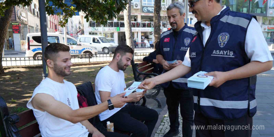 Polisten vatandaşlara ’yasa dışı bahis’ ve ’dolandırıcılık’ bilgilendirmesi