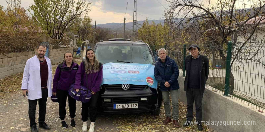 Pülümür’de, gezici sağlık taraması