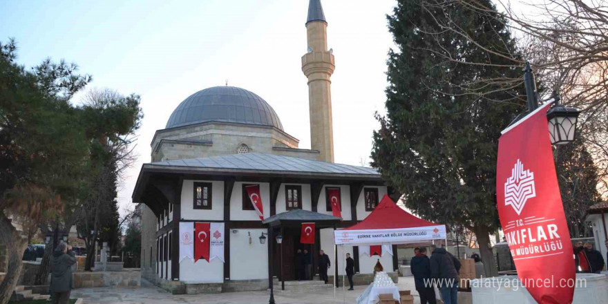 Restorasyonu tamamlanan 5 asırlık cami Regaip Kandili’nde ibadete açıldı