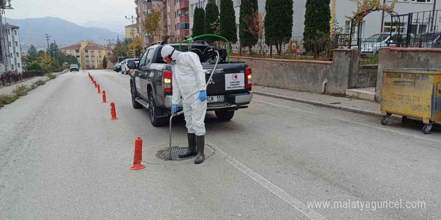 Rögarlarda ilaçlama çalışması yapıldı