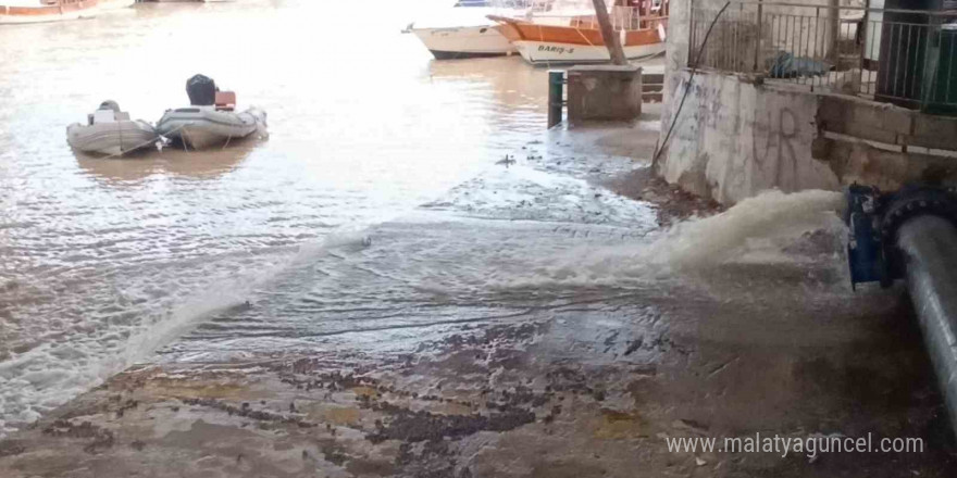 Sağanak sonrası sulardaki bulanıklaşma depodaki suyu tahliye ettirdi