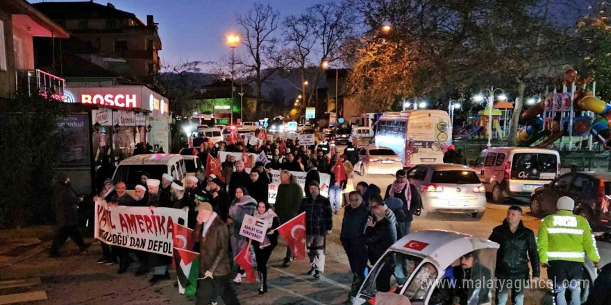 Sakarya’da Filistin’e destek yürüyüşü