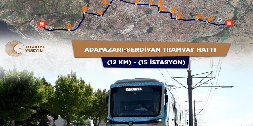 Sakarya’da raylı sistemin ilk etabı için proje başlıyor