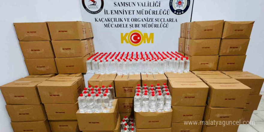 Samsun’da 1 ton 200 litre etil alkol ele geçirildi