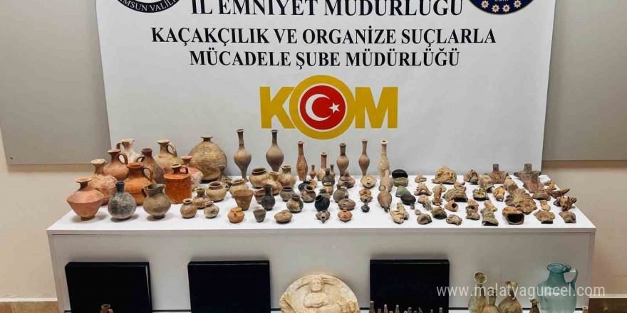 Samsun’da 325 tarihi eser ele geçirildi: 1 gözaltı