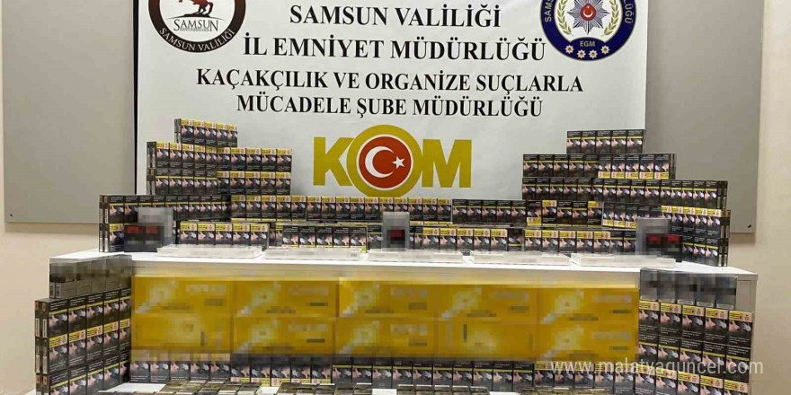 Samsun’da gümrük kaçağı sigara ele geçirildi