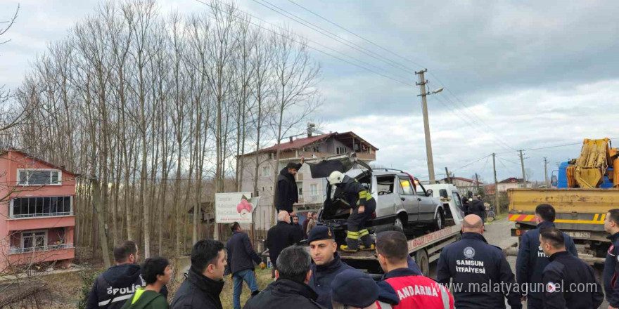 Samsun’da otomobil Terme Çayı’na uçtu: 1 ölü