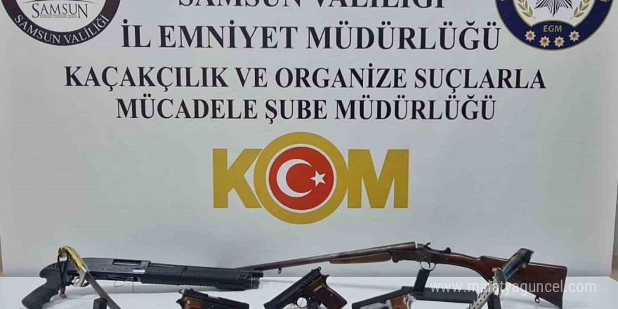 Samsun’da silah kaçakçığı operasyonu: 1 gözaltı