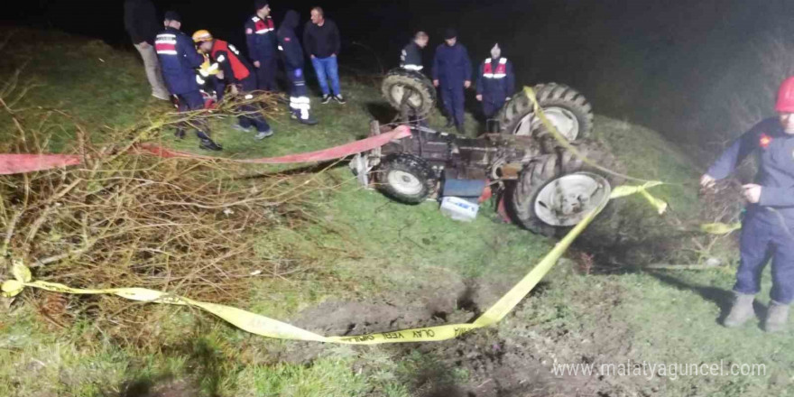 Samsun’da traktör devrildi: 1 ölü