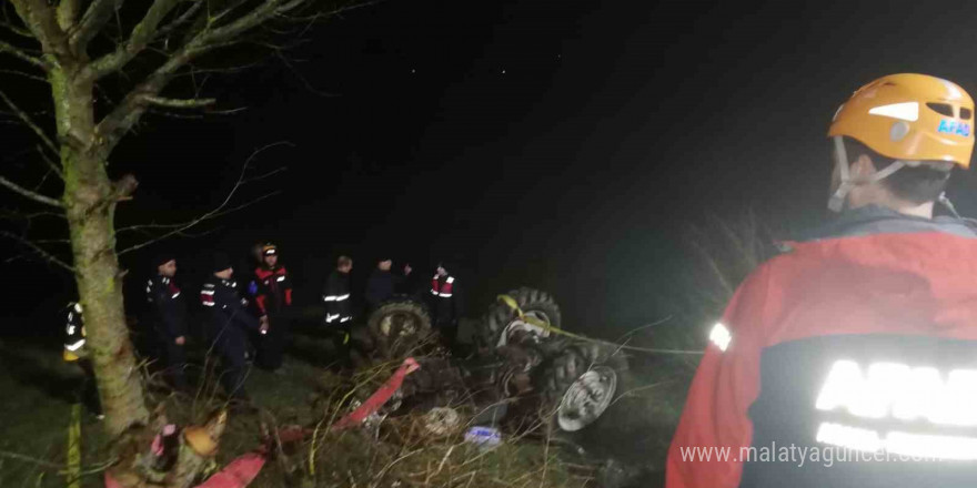 Samsun’da traktör devrildi: 1 ölü