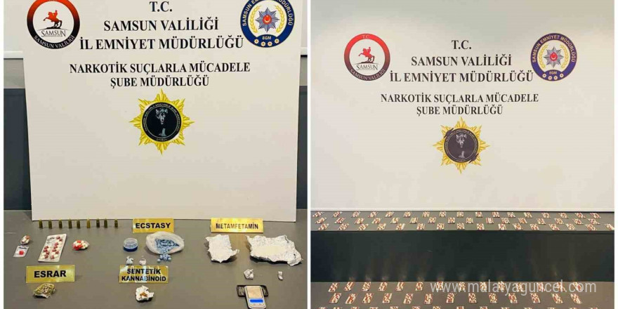 Samsun’da uyuşturucuyla yakalanan 2 kişi gözaltına alındı