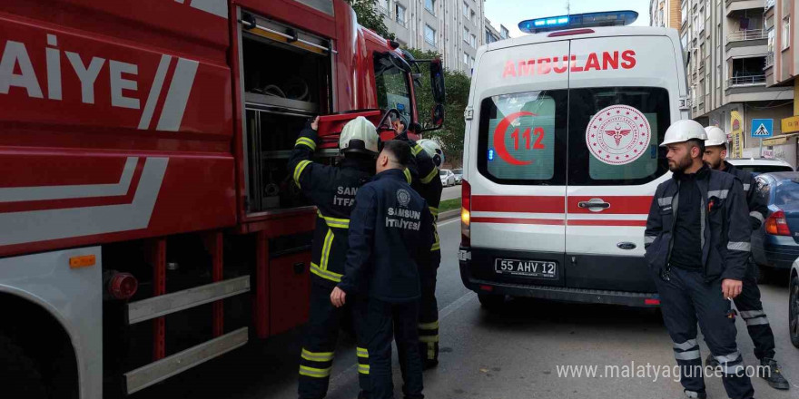 Samsun’da yangın paniği