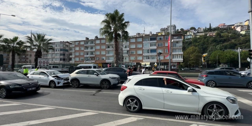 Samsun’da zincirleme kaza: 1 yaralı