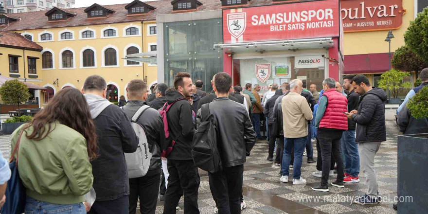 Samsunsporlu taraftarlardan Fenerbahçe maçına yoğun ilgi