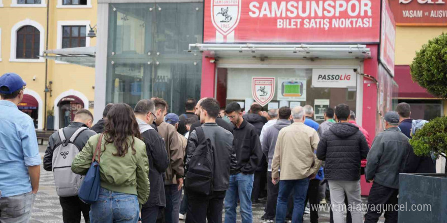 Samsunsporlu taraftarlardan Fenerbahçe maçına yoğun ilgi