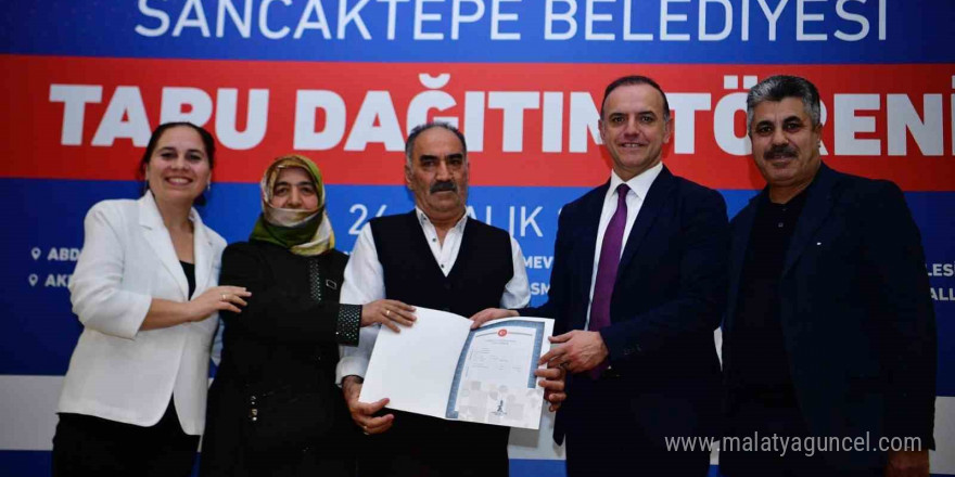 Sancaktepe’de 56 hak sahibi tapularına kavuştu