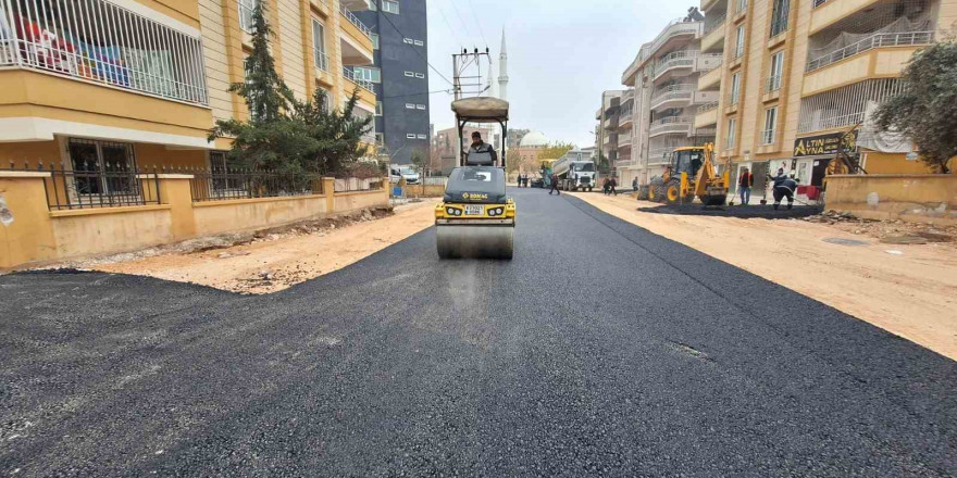 Şanlıurfa’da asfalt çalışmaları sürüyor