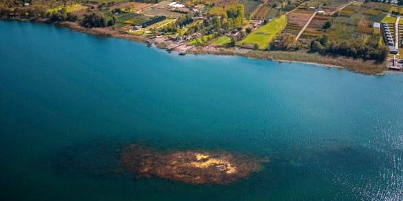 Sapanca Gölü’nde su çekildi: Tarihi yapı ortaya çıktı