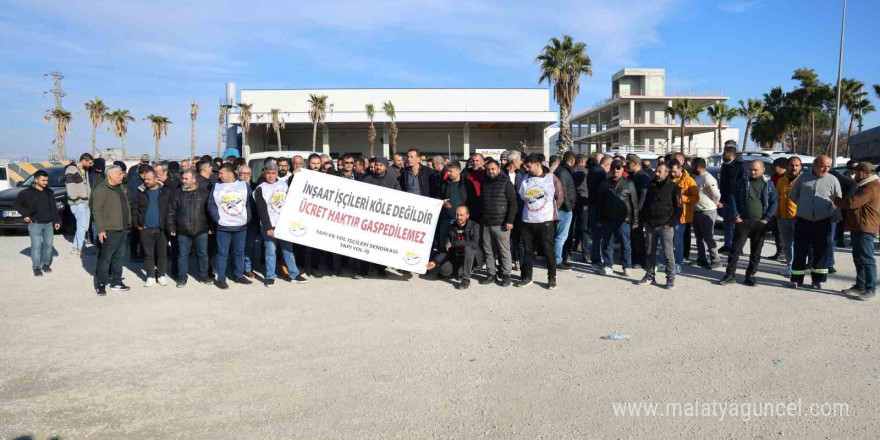 SASA’da maaş ve tazminat eylemi