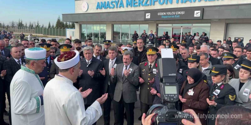 Şehit Teğmen Tunahan Dağlı’nın cenazesi Amasya’da karşılandı