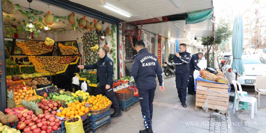 Şehzadeler’de kaldırım işgallerine karşı sıkı denetim