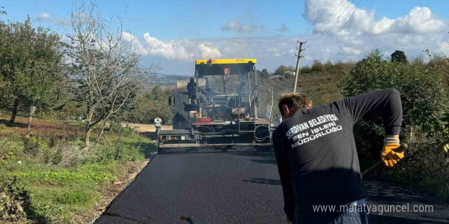 Serdivan’ın o yolu asfaltlandı