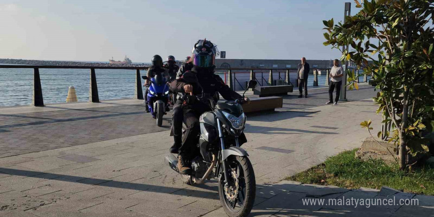 Şiddet mağduru kadının yardım istediği motosikletli karakola böyle yetiştirdi