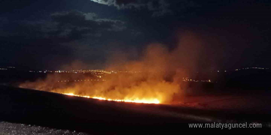 Siirt’te anız yangını