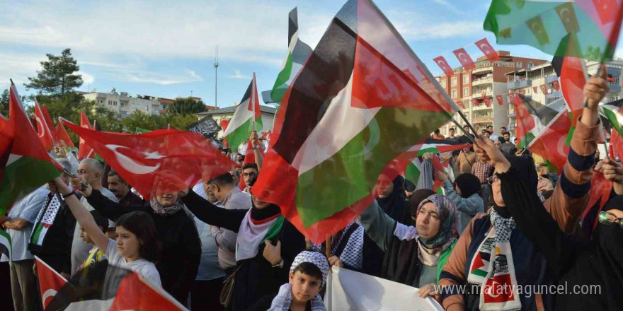 Siirt’te Filistin’e destek yürüyüşü