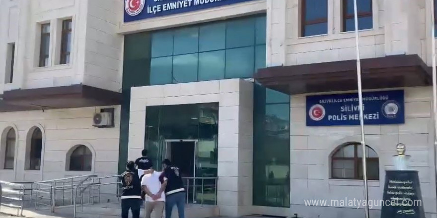 Silivri’de çocuğunun gözü önünde eşini darp eden adam yakalandı