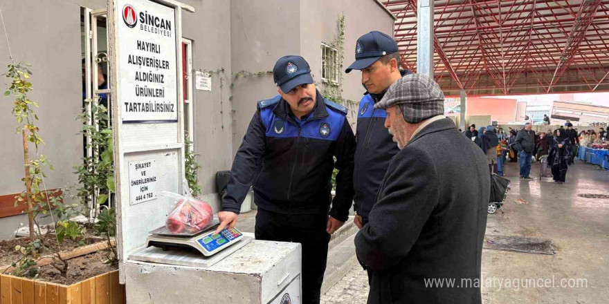 Sincan Belediyesinden pazar ve işyerlerine denetim