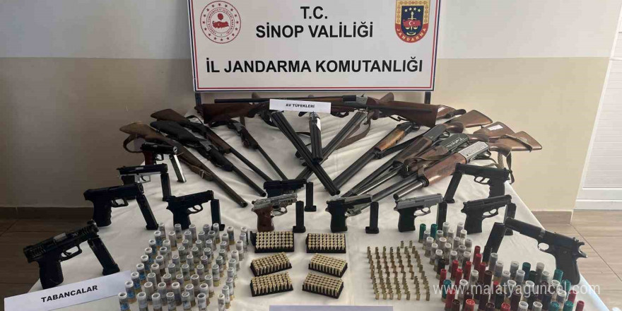 Sinop’ta silah ve mühimmat kaçakçılığı