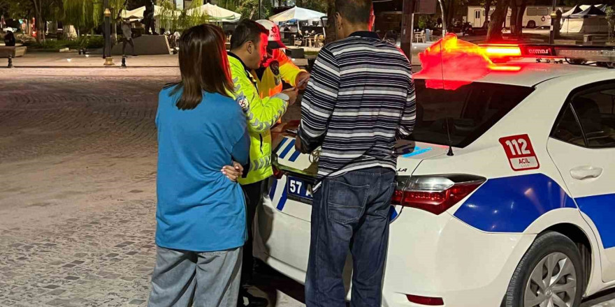 Sinop’ta yabancı uyruklu sürücü alkollü yakalandı